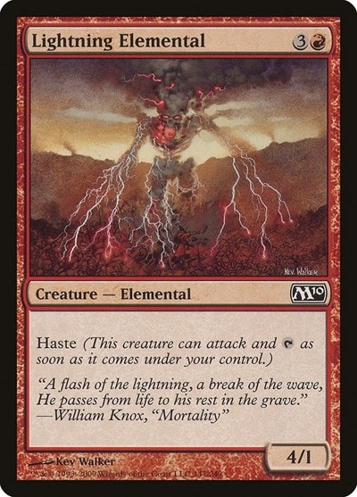 Lightning Elemental (M10) #147 Common (Moderately Played) Magic 2010 (M10) Magic: The Gathering: 2009