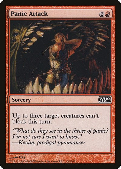 Panic Attack (M10) #150 Common (Moderately Played) Magic 2010 (M10) Magic: The Gathering: 2009