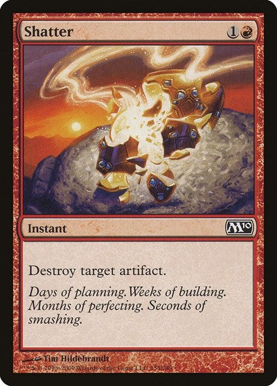 Shatter (M10) #155 Common (Lightly Played) Magic 2010 (M10) Magic: The Gathering: 2009