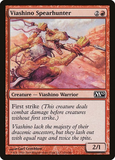 Viashino Spearhunter (M10) #161 Common (Lightly Played) Magic 2010 (M10) Magic: The Gathering: 2009