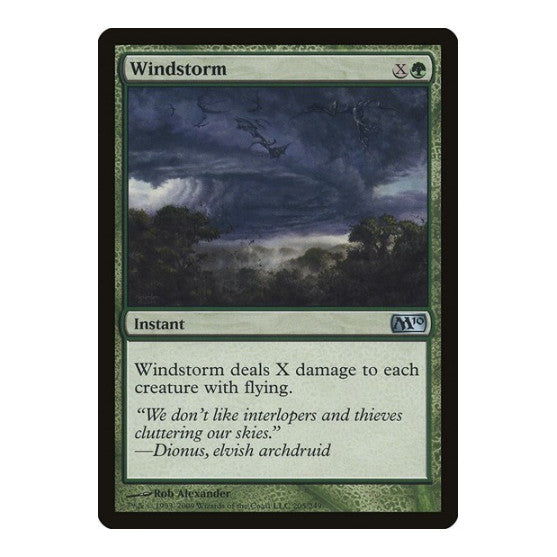 Windstorm (M10) #205 Uncommon (Moderately Played) Magic 2010 (M10) Magic: The Gathering: 2009