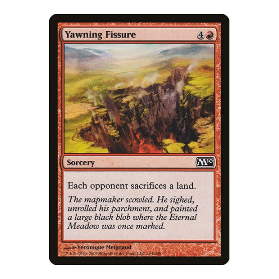Yawning Fissure (M10) #164 Common (Lightly Played) Magic 2010 (M10) Magic: The Gathering: 2009