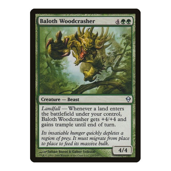 Baloth Woodcrasher (ZEN) #157 Uncommon (Lightly Played) Zendikar Magic: The Gathering: 2009