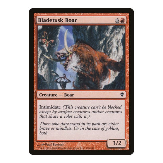 Bladetusk Boar (ZEN) #118 Common Zendikar Magic: The Gathering: 2009