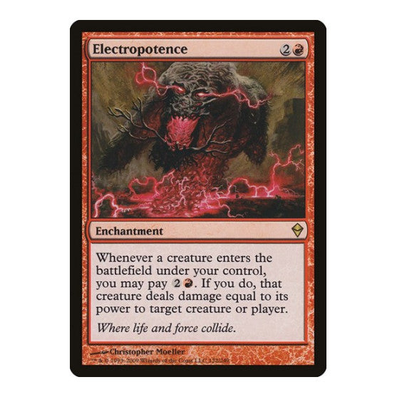 Electropotence (ZEN) #122 Rare (Moderately Played) Zendikar Magic: The Gathering: 2009