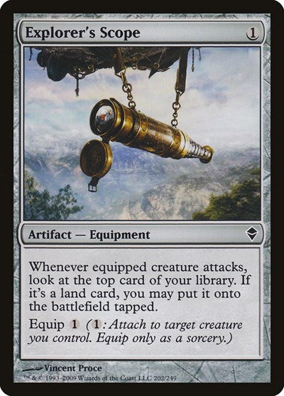 Explorers Scope (ZEN) #202 Common (Lightly Played) Zendikar Magic: The Gathering: 2009