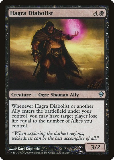 Hagra Diabolist (ZEN) #95 Uncommon Zendikar Magic: The Gathering: 2009