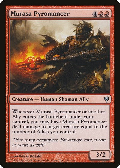 Murasa Pyromancer (ZEN) #139 Uncommon (Moderately Played) Zendikar Magic: The Gathering: 2009