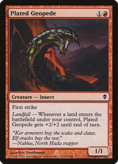 Plated Geopede (ZEN) #141 Common (Lightly Played) Zendikar Magic: The Gathering: 2009