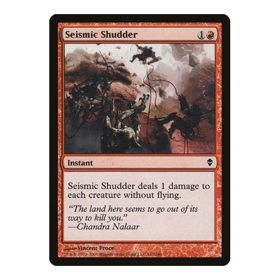 Seismic Shudder (ZEN) #147 Common (Lightly Played) Zendikar Magic: The Gathering: 2009