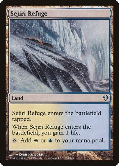 Sejiri Refuge (ZEN) #224 Uncommon Zendikar Magic: The Gathering: 2009