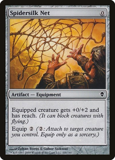 Spidersilk Net (ZEN) #206 Common (Moderately Played) Zendikar Magic: The Gathering: 2009