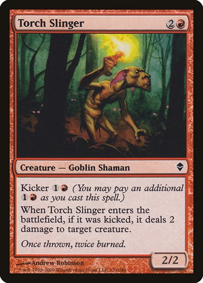 Torch Slinger (ZEN) #151 Common (Foil Moderately Played) Zendikar Magic: The Gathering: 2009