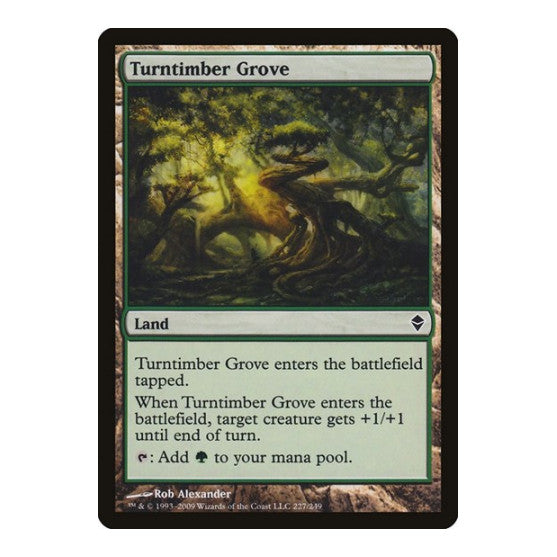 Turntimber Grove (ZEN) #227 Common Zendikar Magic: The Gathering: 2009
