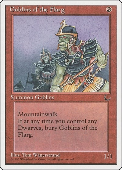 Goblins of the Flarg (CHR) #51 Common (Heavily Played) Chronicles Magic: The Gathering: 1995