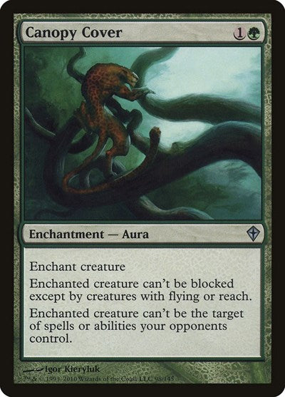 Canopy Cover (WWK) #98 Uncommon Worldwake Magic: The Gathering: 2010