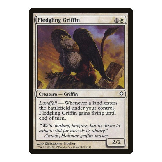 Fledgling Griffin (WWK) #5 Common Worldwake Magic: The Gathering: 2010