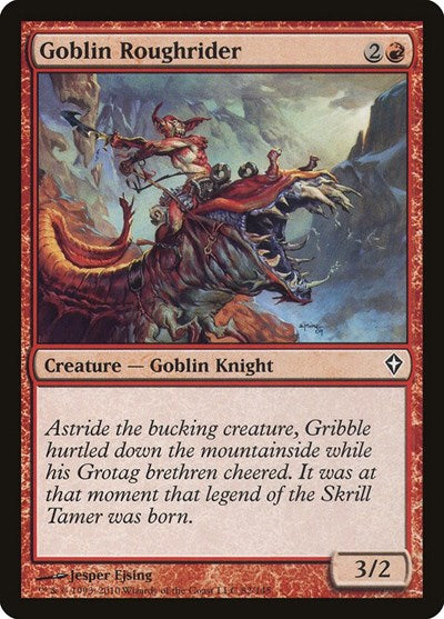 Goblin Roughrider (WWK) #82 Common Worldwake Magic: The Gathering: 2010