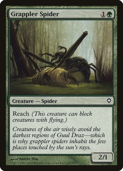 Grappler Spider (WWK) #102 Common Worldwake Magic: The Gathering: 2010