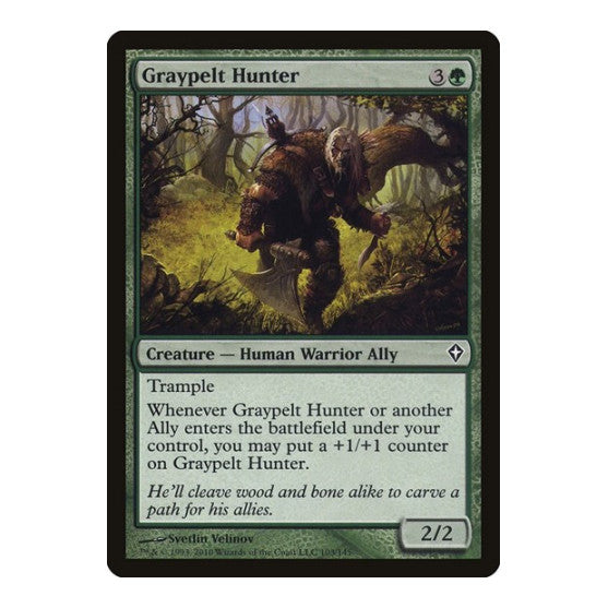 Graypelt Hunter (WWK) #103 Common Worldwake Magic: The Gathering: 2010