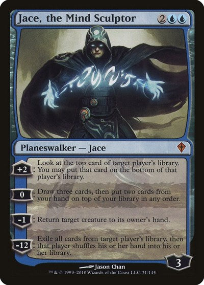 Jace the Mind Sculptor (WWK) #31 Mythic Rare (Foil Lightly Played) Worldwake Magic: 2010