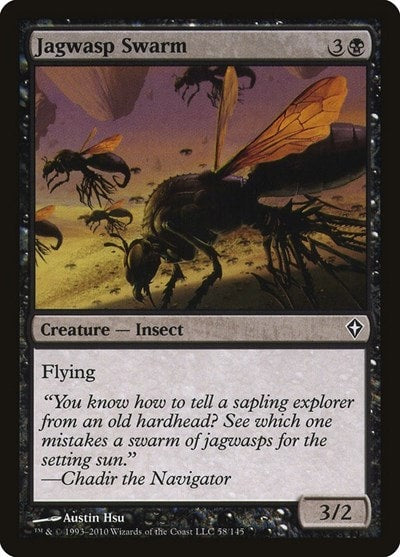 Jagwasp Swarm (WWK) #58 Common Worldwake Magic: The Gathering: 2010