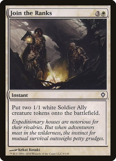Join the Ranks (WWK) #9 Common (Moderately Played) Worldwake Magic: The Gathering: 2010