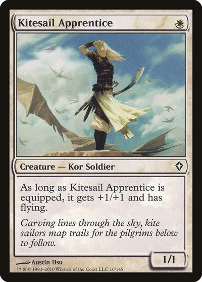 Kitesail Apprentice (WWK) #10 Common (Moderately Played) Worldwake Magic: The Gathering: 2010