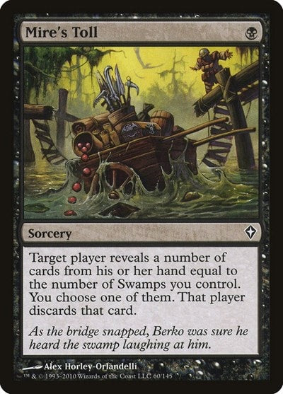 Mires Toll (WWK) #60 Common Worldwake Magic: The Gathering: 2010