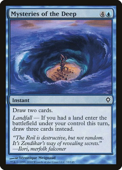 Mysteries of the Deep (WWK) #33 Common Worldwake Magic: The Gathering: 2010