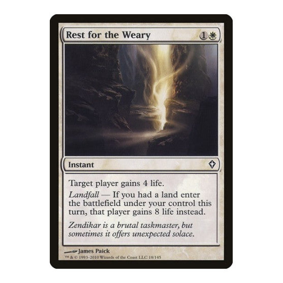 Rest for the Weary (WWK) #18 Common Worldwake Magic: The Gathering: 2010