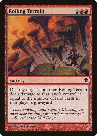 Roiling Terrain (WWK) #88 Common Worldwake Magic: The Gathering: 2010