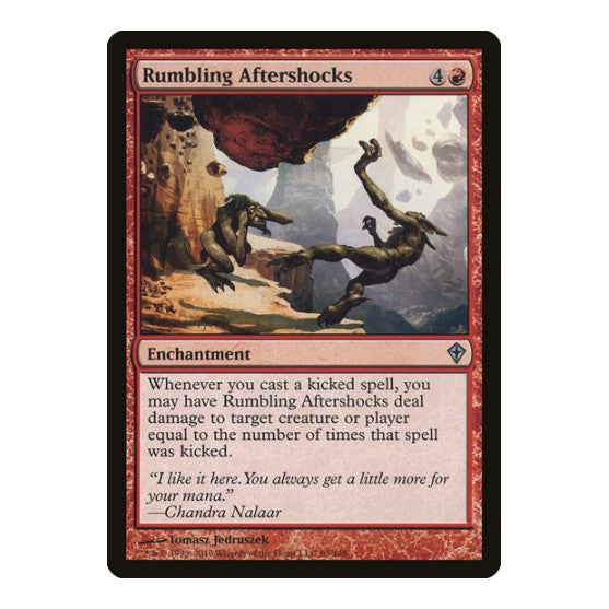 Rumbling Aftershocks (WWK) #89 Uncommon Worldwake Magic: The Gathering: 2010