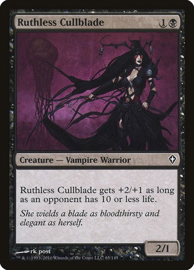 Ruthless Cullblade (WWK) #65 Common Worldwake Magic: The Gathering: 2010