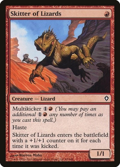 Skitter of Lizards (WWK) #91 Common (Lightly Played) Worldwake Magic: The Gathering: 2010