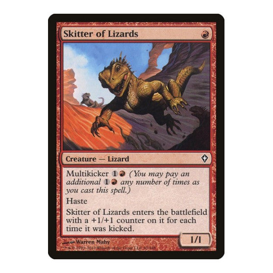 Skitter of Lizards (WWK) #91 Common (Lightly Played) Worldwake Magic: The Gathering: 2010