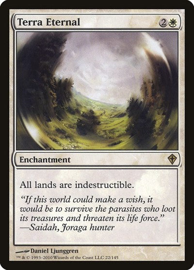 Terra Eternal (WWK) #22 Rare (Foil Near Mint) Worldwake Magic: The Gathering: 2010