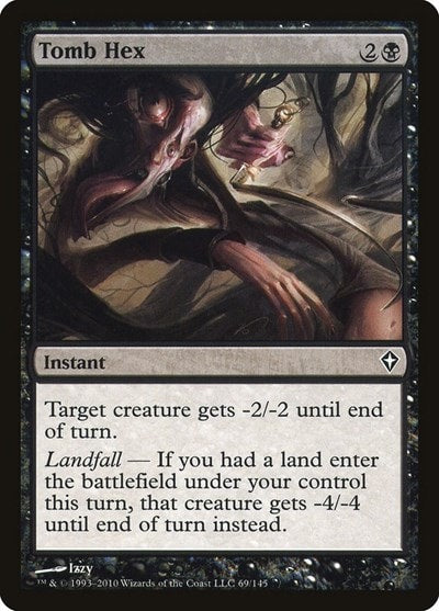 Tomb Hex (WWK) #69 Common Worldwake Magic: The Gathering: 2010