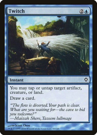 Twitch (WWK) #43 Common (Moderately Played) Worldwake Magic: The Gathering: 2010