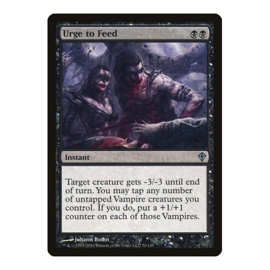 Urge to Feed (WWK) #70 Uncommon Worldwake Magic: The Gathering: 2010