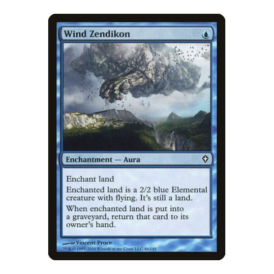Wind Zendikon (WWK) #46 Common Worldwake Magic: The Gathering: 2010