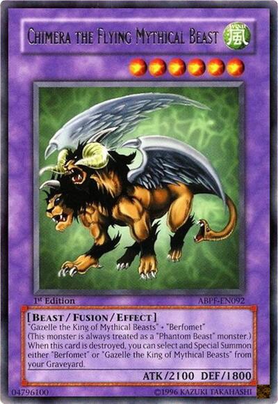 Chimera the Flying Mythical Beast (ABPF) #ABPF-EN092 Rare (Unlimited Near Mint) Absolute Powerforce YuGiOh: 2010