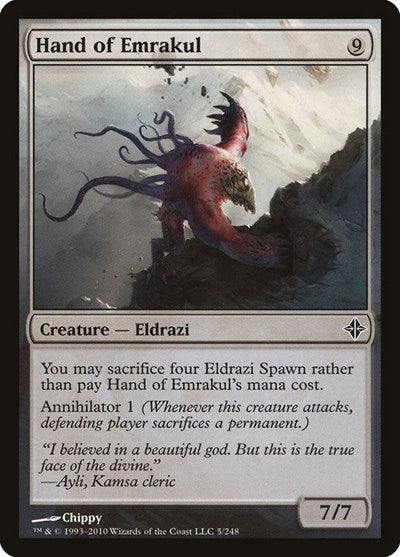 Hand of Emrakul (ROE) #5 Common (Moderately Played) Rise of the Eldrazi Magic: The Gathering: 2010