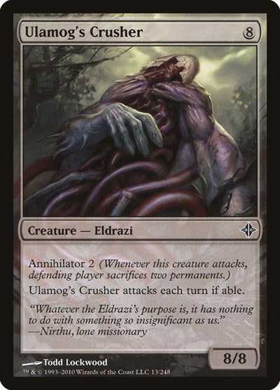 Ulamogs Crusher (ROE) #13 Common (Moderately Played) Rise of the Eldrazi Magic: The Gathering: 2010
