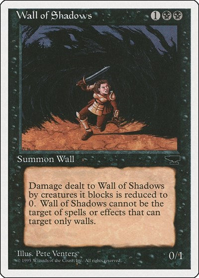 Wall of Shadows (CHR) #41 Common (Lightly Played) Chronicles Magic: The Gathering: 1995
