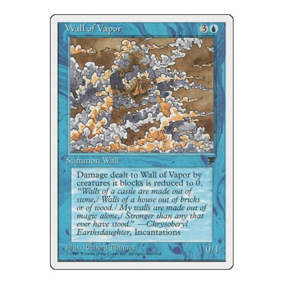 Wall of Vapor (CHR) #27 Common (Lightly Played) Chronicles Magic: The Gathering: 1995