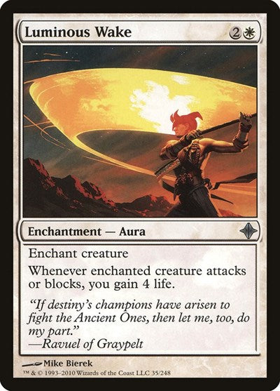 Luminous Wake (ROE) #35 Uncommon (Moderately Played) Rise of the Eldrazi Magic: The Gathering: 2010