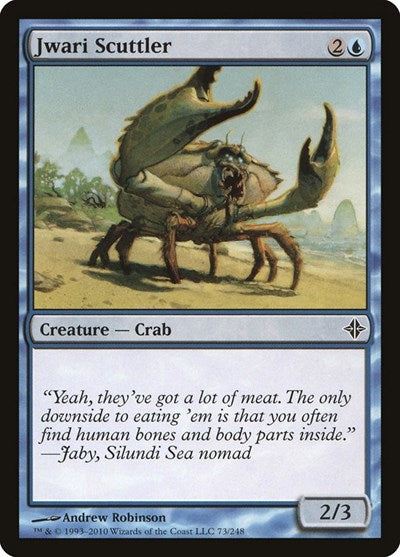 Jwari Scuttler (ROE) #73 Common (Moderately Played) Rise of the Eldrazi Magic: The Gathering: 2010