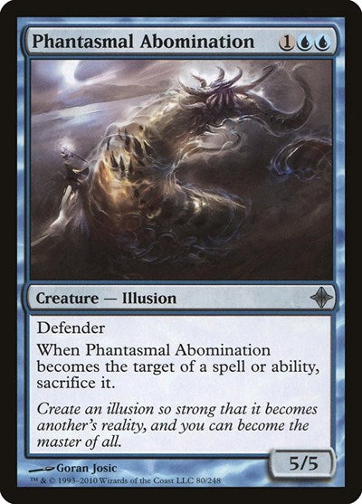 Phantasmal Abomination (ROE) #80 Uncommon (Moderately Played) Rise of the Eldrazi Magic: The Gathering: 2010