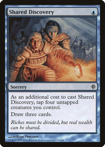 Shared Discovery (ROE) #87 Common (Moderately Played) Rise of the Eldrazi Magic: The Gathering: 2010